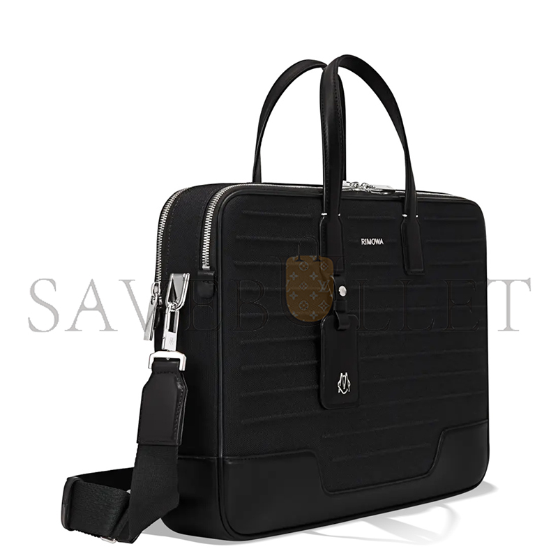 RIMOWA NEVER STILL CANVAS BRIEFCASE BLACK (40*30*7.5cm)